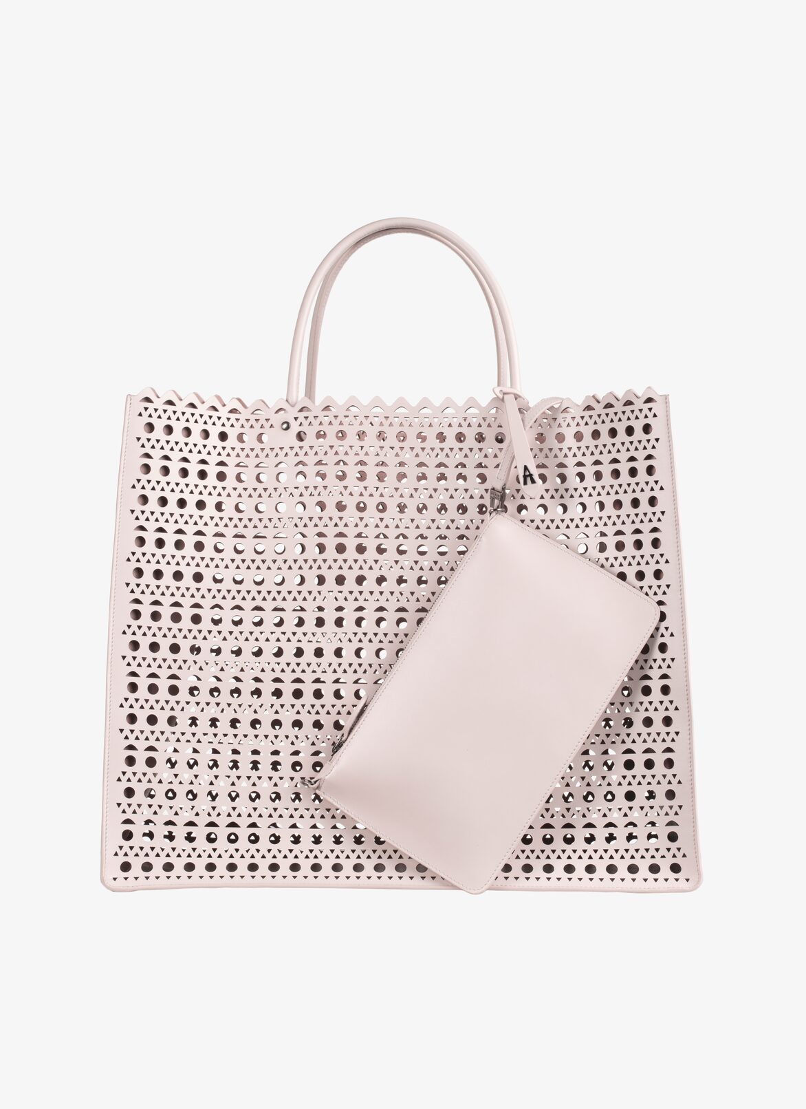 LARGE BAG CUIR LUX VIENNE CORDE ALAÏA BEIGE LARGE BAG CUIR LUX VIENNE CORDE